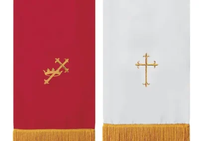 Reversible Pulpit Scarf - Red/White
