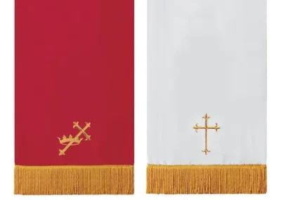Reversible Communion Table Runner - Red/White