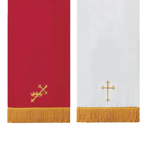 Reversible Communion Table Runner – Red/White Reversible Communion Table Runner - Red/White
