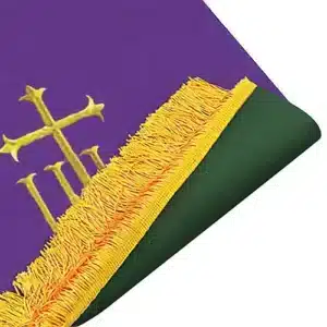 Reversible Pulpit Scarf - Hunter Green/Purple
