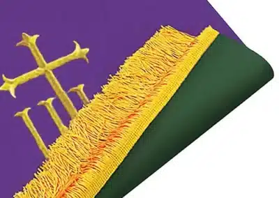 Reversible Pulpit Scarf - Hunter Green/Purple