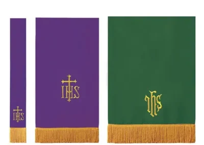 Three-Piece Parament Set - Hunter Green/Purple