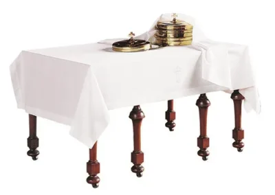 Two-Piece Communion Linen Set - Latin Cross - 2/set