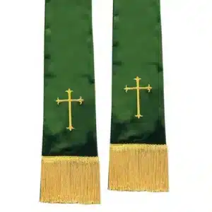 Westminster Pulpit Stole - Cross - Green
