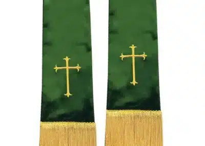 Westminster Pulpit Stole - Cross - Green