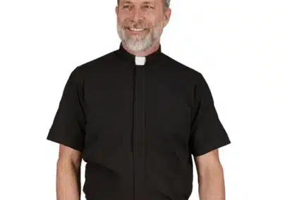 100% Cotton Tab Collar Shirt - Short Sleeve