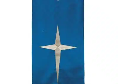 Maltese Jacquard Banner: Blue