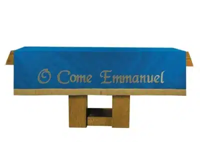 Maltese Cross Jacquard Altar Frontal - Blue