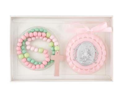 Crib Medal With Kiddie Rosary BK-12474A__94049