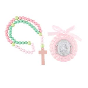 Crib Medal With Kiddie Rosary