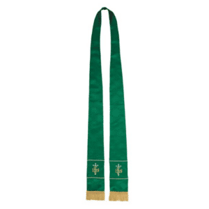 Maltese Jacquard Stole - Green