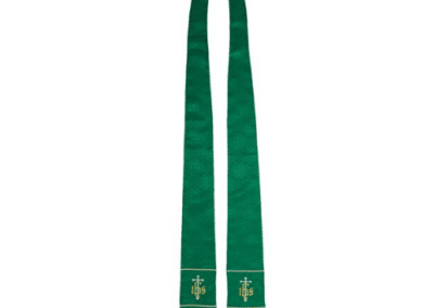 Maltese Jacquard Stole - Green C000792