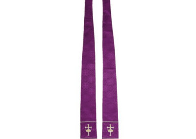 Maltese Jacquard Stole: Purple C000798