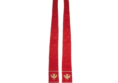 Maltese Jacquard Stole: Red C000803