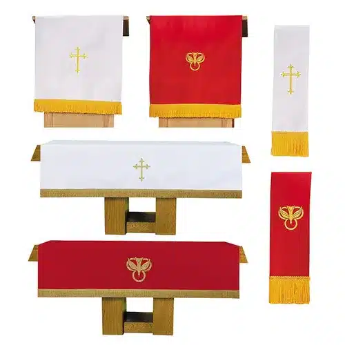 Three Piece Reversible Parament Set – Red/White Three Piece Reversible Parament Set - Red/White