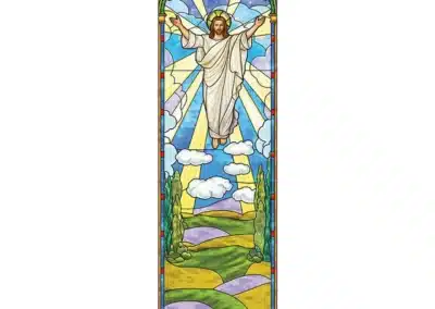Stained Glass Series Banner - Risen Christ