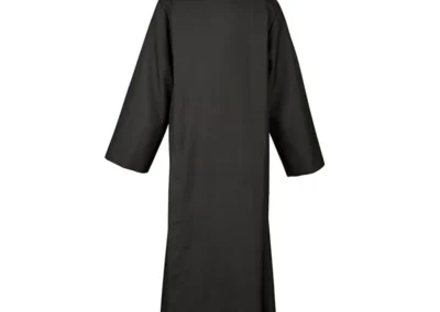 Black Front Wrap Alb