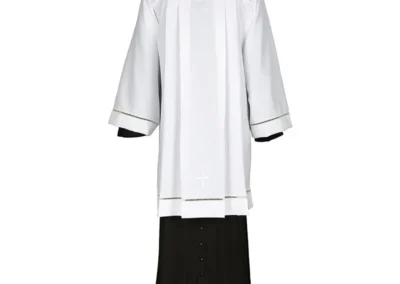Eyelet Edged with Embroidered Cross Surplice