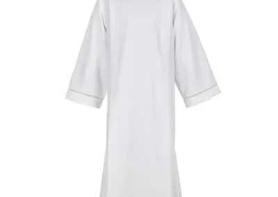 Eyelet Edged with Embroidered Cross Front Wrap Alb