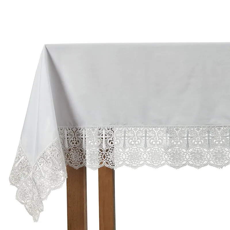 Cross Lace Trim Altar Frontal Cross Lace Trim Altar Frontal