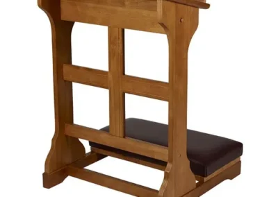 Cross Padded Kneeler - Medium Oak