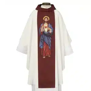 Printed Sacred Heart Chasuble