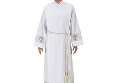 Alpha & Omega Lace Insert Front Wrap Alb G4528C__82138