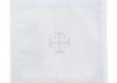 100% Cotton Jerusalem Cross Chalice Pall with Insert - 4/pk