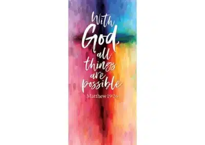 With God All Things are Possible X-Stand Banner