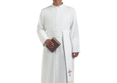 Carlisle Cassock - White