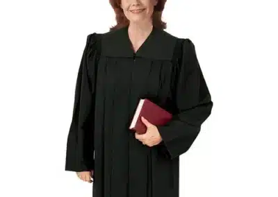Pulpit Robe Plymouth - Straight Sleeve - Black