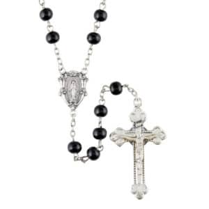 Men's Rosary - Black Wood set of 3
