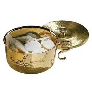 600 Host Brass Stacking Ciborium with Lid 600 Host Brass Stacking Ciborium with Lid
