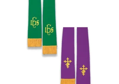 Reversible Stole: Purple & Green