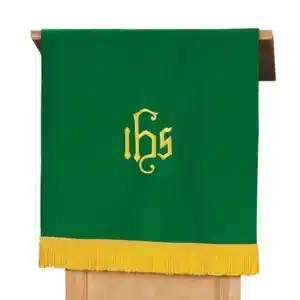 Purple/Green Pulpit Scarf with Fringe