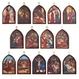 Stations of the Cross Wood Plaque
