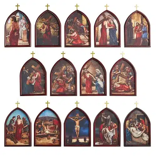 Stations of the Cross Wood Plaque Stations of the Cross Wood Plaque