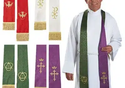 Set of 2 Jacquard Reversible Stoles