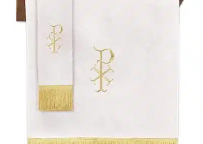 Jacquard Reversible Bookmark with Dove: Red/White