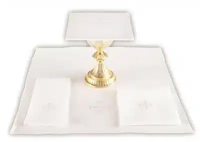 Jerusalem Cross Altar Linen Set - Poly/Cotton Blend