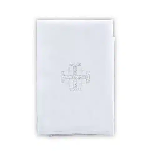 Linen Jerusalem Cross Purificator – 4/pk Linen Jerusalem Cross Purificator - 4/pk
