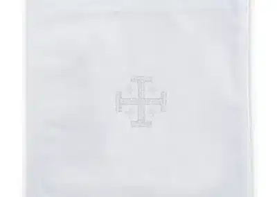 Linen Jerusalem Cross Chalice Pall - 4/pk