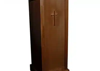 Full Lectern with Shelf - Walnut Finish