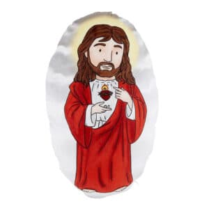 Mini Saint Plush Pillow Sacred Heart - Set of 6