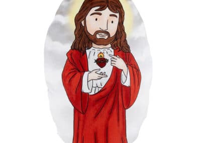 Mini Saint Plush Pillow Sacred Heart - Set of 6 N6682__41471