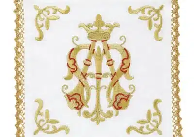 Embroidered Marian Chalice Pall - 2/pk