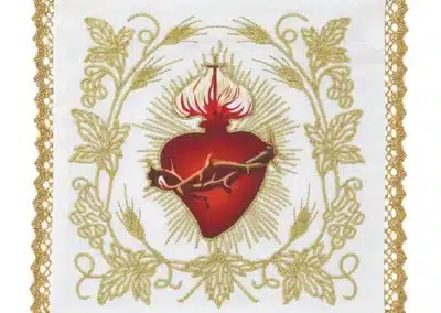 Embroidered Sacred Heart Chalice Pall - 2/pk