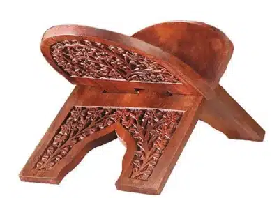 Carved Wood Bible Stand