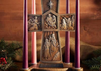 Cross Advent Candle Holder - P5880-ftr3__26365