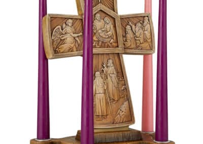 Cross Advent Candle Holder - P5880b__49941